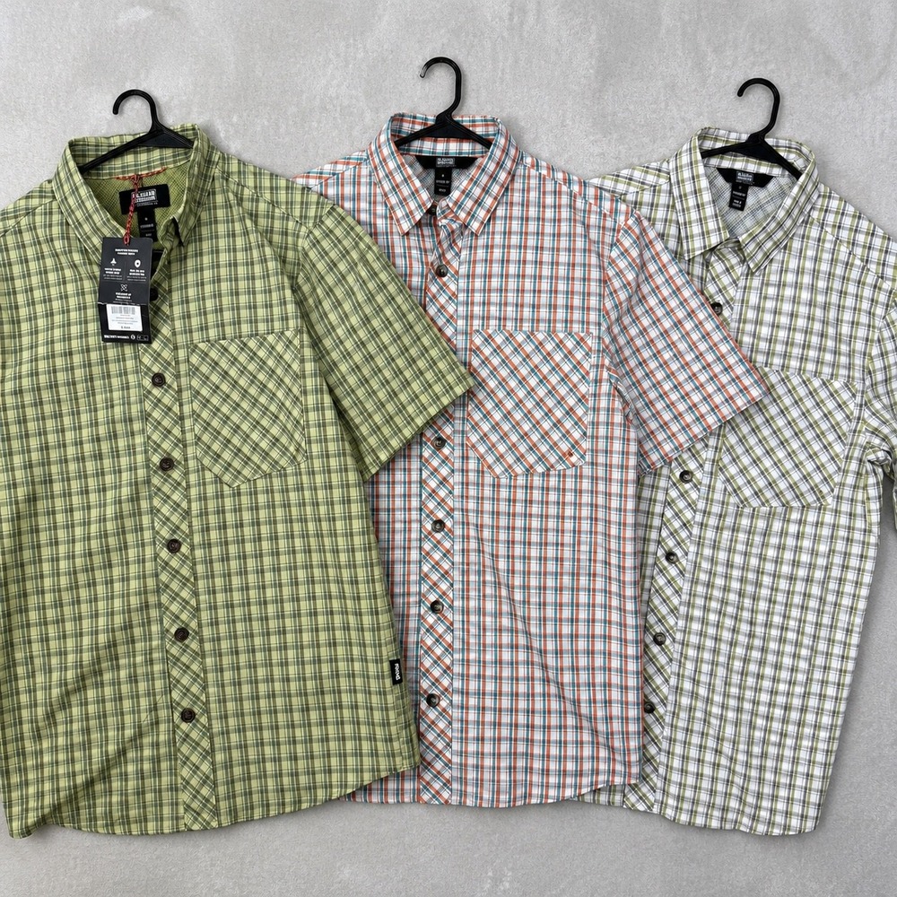 Duluth Trading AKHG Mountain Stream‎ Fishing Shirts (Lot of 3) Mens Small Plaid